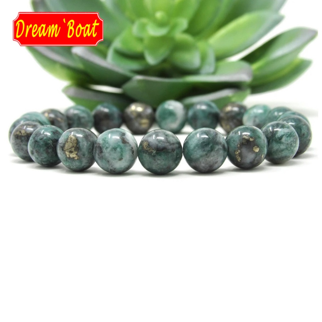 Pyrite In Jade Bracelet Natural Crystal Stone Bracelet รต์ ในสร้อยข้อมือหยก,สร้อยข้อมืออัญมณี,สร้อยข้อมือฮวงจุ้ย,สร้อยข้อมือหินธรรมชาติ,สร้อยข้อมือคริสตัล,สร้อยข้อมือคริสตัลสําหรับผู - รูปที่ 6