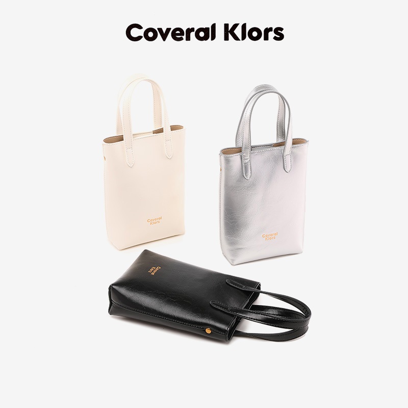 COVERAL KLORS Designer สไตล์ Original หญิงกระเป๋า All-Match Casual กระเป๋า Urban สไตล์กระเป๋าแกะสลัก