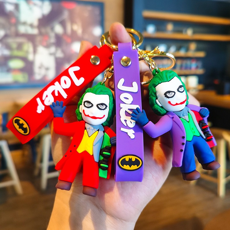 Marvel Joker พวงกุญแจการ์ตูน Joker พวงกุญแจตุ๊กตาจี้ของขวัญพวงกุญแจพร้อมสต็อก