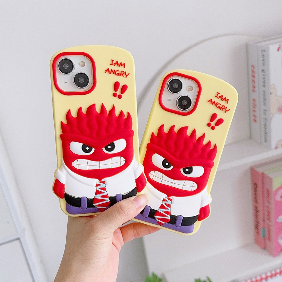 สําหรับiphone Case 16 Pro Max 15 Pro Max 14 Pro Max 13 Pro Max 12 Pro Max 3Dสามมิติการ์ตูนซิลิโคนนุ่มกรณี