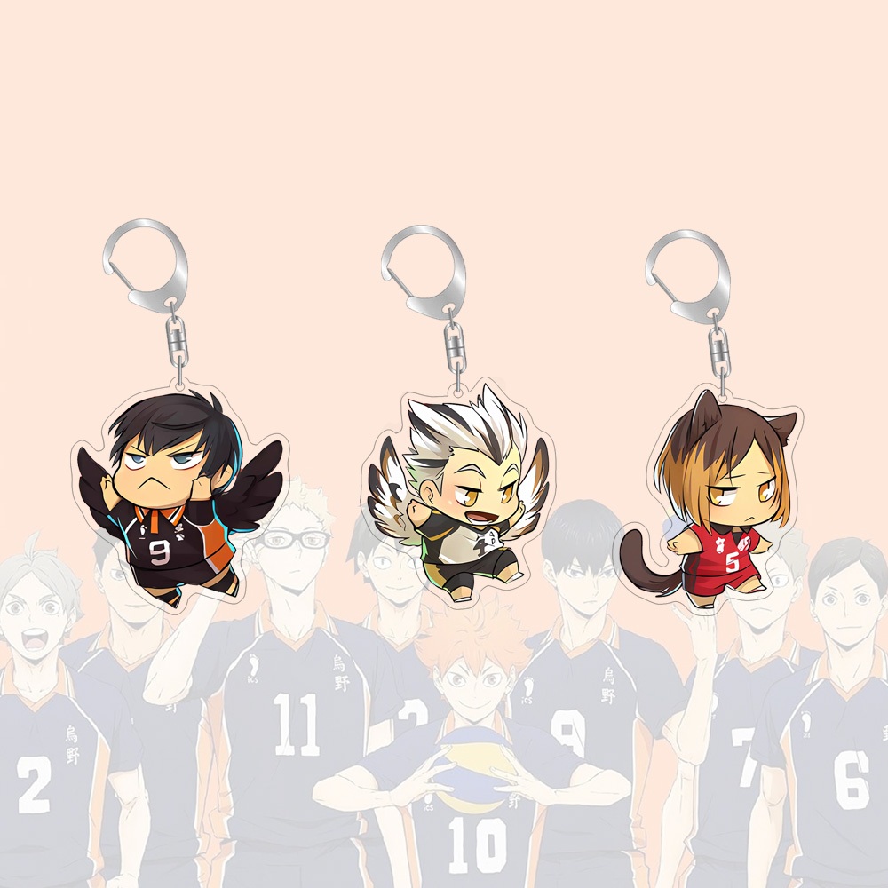 พวงกุญแจขนาด 55 มม. อิน ไฮคิว ที่ไหน ตัวการ์ตูนอะคริลิคอะนิเมะอนุพันธ์กระเป๋าจี้สร้างสรรค์