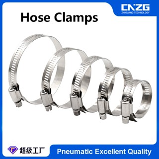 แคลมป์หนีบท่อน้ํามันเชื้อเพลิง แบบสเตนเลส ปรับได้