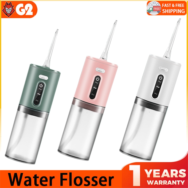 G2e ไหมขัดฟัน 280ml ไหมขัดฟันไฟฟ้า 800 mAh แบตเตอรี่ความจุ IPX7 กันน้ําเกรด เครื่องทําความสะอาดช่องป