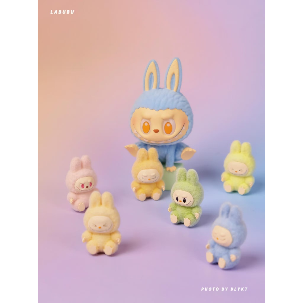 ตุ๊กตายาง labubu ขนาดเล็ก จี้ขนาด 3 ซม. เม็ดเล็กน่ารัก ตุ๊กตาน่าเอ็นดู