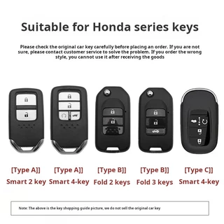 สําหรับ Honda ใหม่ฝาครอบกุญแจรถสําหรับ Honda Civic CRV BRV City Accord 2014 ถึง 2020 พวงกุญแจ Honda รถอุปกรณ์เสริม