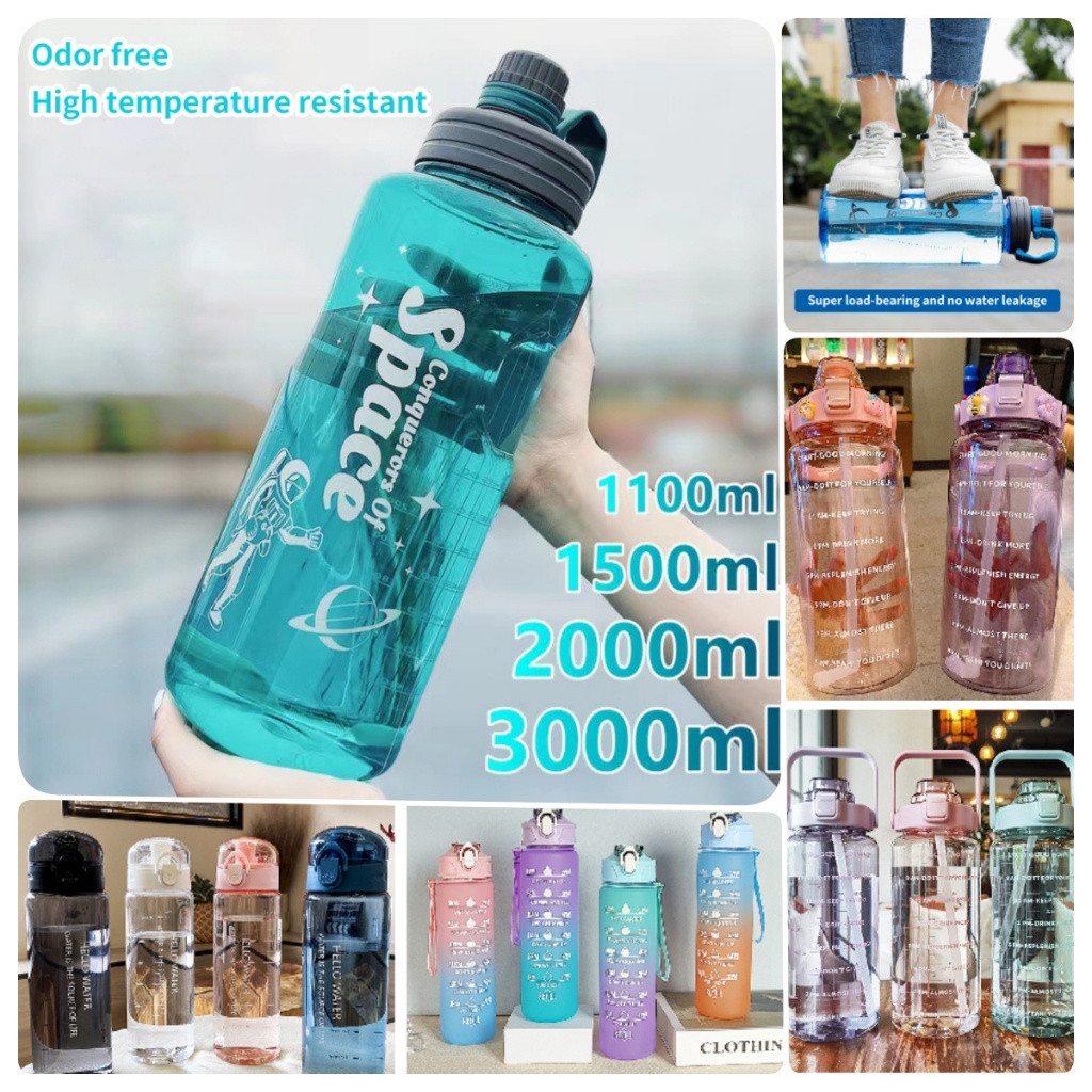 Adth แบบพกพาขนาดใหญ ่ ความจุขวดน ้ ํากีฬา Bpa ฟรี Leak-Proof Shaker ขวดพลาสติก Drinkware Tour Gym ผู ้ ใหญ ่ Universal Martijn