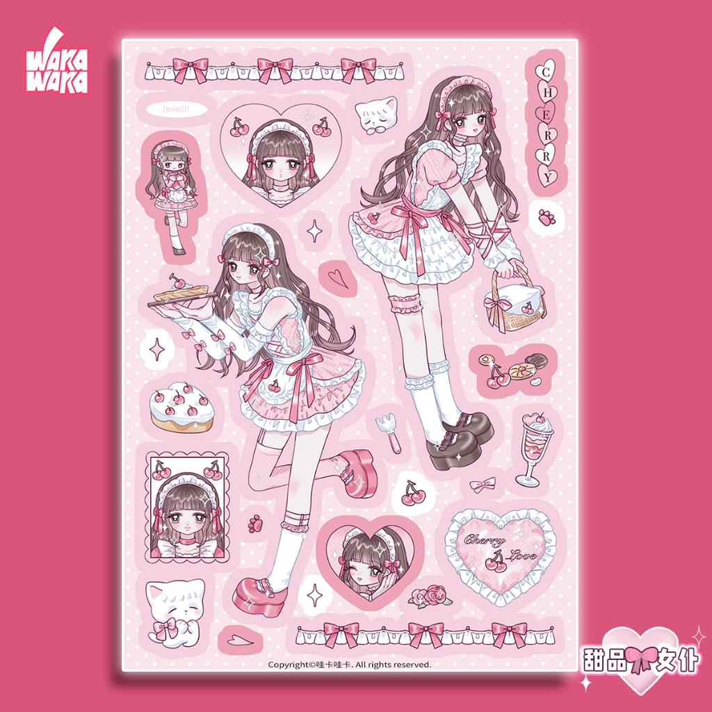 Wakawaka Original Stickers Handbook Stickers สติ๊กเกอร์ตัวละคร สติ๊กเกอร์เกาหลี