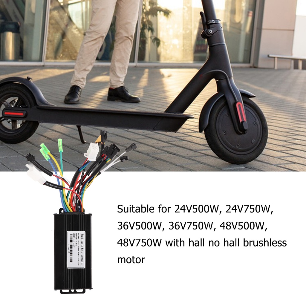 Xiulo ไฟฟ้าจักรยานController Brushless 24V 36V 48V 500W 750W 3 โหมดSine W HGF