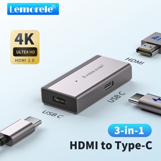 Lemorele LD48 AR อะแดปเตอร์  4k60Hz USB C Display Port Adapter รองรับคอมพิวเตอร์พร้อมคอนโซลเกม HDMI กล่องทีวีต่างๆ และจอพกพา RayNeo AR แว่นตา