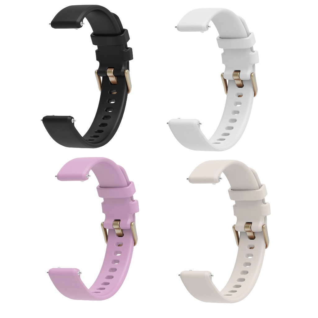 Soft Slicone Watch Strap Compatible For สาย Garmin Lily 2 Strap Watch Band สาย Garmin Lily 2 Active / Garmin Lily 2 สาย Wristwatch Strap Bracelet for Garmin Lily2 Strap Garmin Lily 2 Active สาย