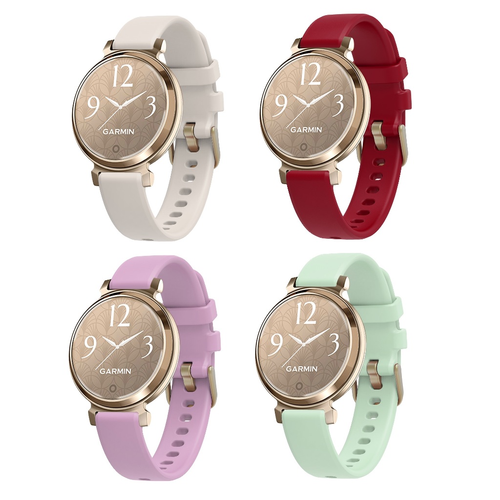 Soft Slicone Watch Strap Compatible For สาย Garmin Lily 2 Strap Watch Band สาย Garmin Lily 2 Active / Garmin Lily 2 สาย Wristwatch Strap Bracelet for Garmin Lily2 Strap Garmin Lily 2 Active สาย