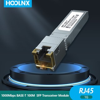 Hoolnx 10G SFP+ to RJ45 SFP Transceiver,Ethernet Copper RJ45 to SFP+ Fiber Optical Module Transceiver, CAT6A/CAT7/CAT8,สูงสุด 30M,สําหรับ Mikrotik Ubiquiti H3Cotton TP-LINK