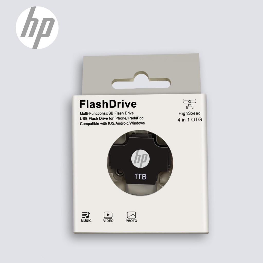 (คลังสินค้าพร้อม) แฟลชไดรฟ์ USB 3.0 Type-C 4 in 1 2TB, เหมาะสําหรับ iOS, แท็บเล็ตพีซี Android, สมาร์ทโฟน, พีซี