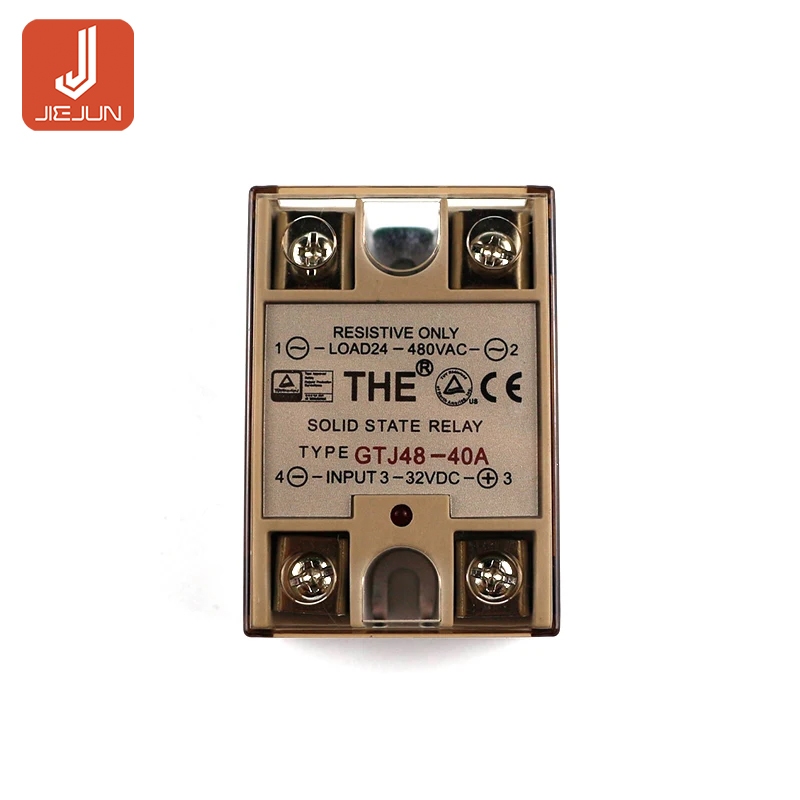 Gtj48-40a Solid State Relay 50A DC ควบคุม AC Solid State Contactor