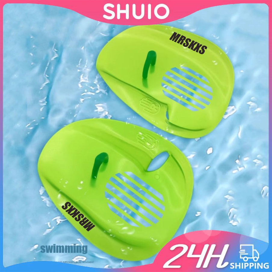 Shuio ว่ายน้ํา Paddles การฝึกอบรมปรับมือ Webbed ถุงมือ Pad Fins Flippers สําหรับผู้ชายผู้หญิงเด็ก