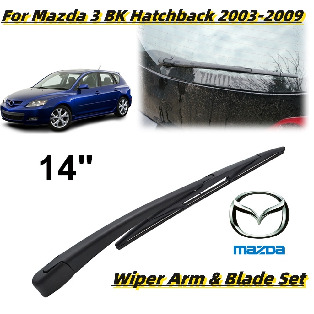 ชุดใบปัดน้ําฝนกระจกด้านหลัง 14 นิ้ว สําหรับ mazda 3 bk hatchback 03-09