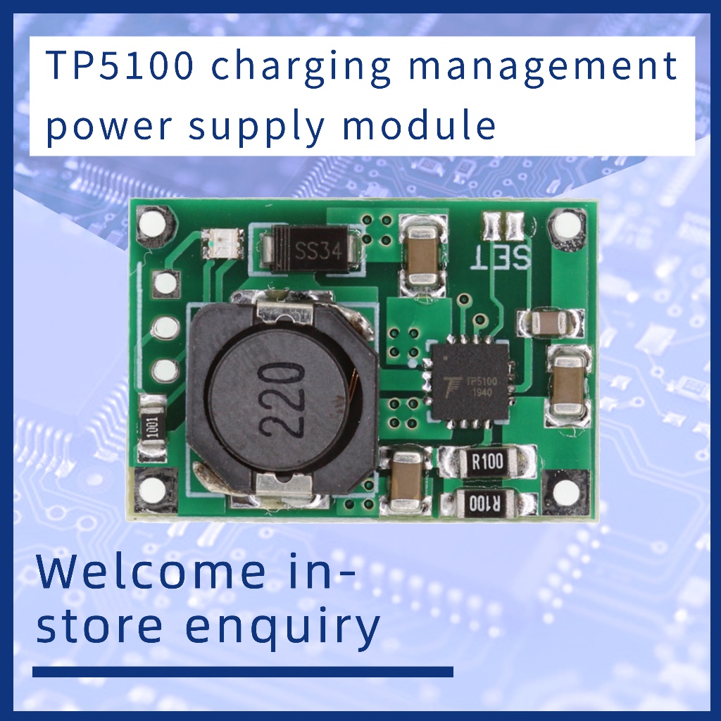 (ส่วนลดจํานวนมาก)TP5100 บอร์ดโมดูลแหล่งจ่ายไฟการจัดการการชาร์จ 2A เข้ากันได้กับแบตเตอรี่ลิเธียมขนาด 