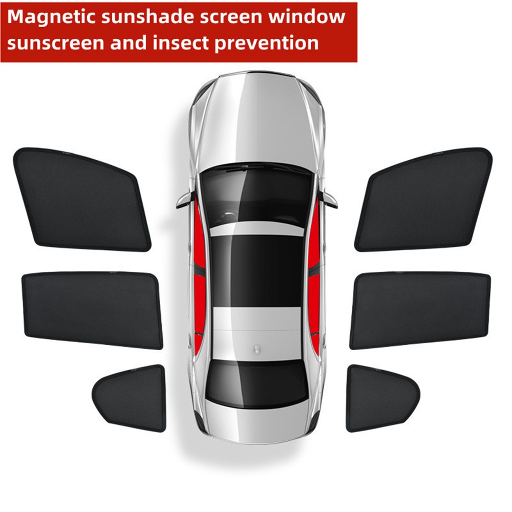 Magnetic Car Window Shade สําหรับ KIA EV5 2024 ม่านบังแดดรถยนต์อุปกรณ์เสริม Anti-mosquito ผ้าม่านรถยนต์ Sun Protection - รูปที่ 7