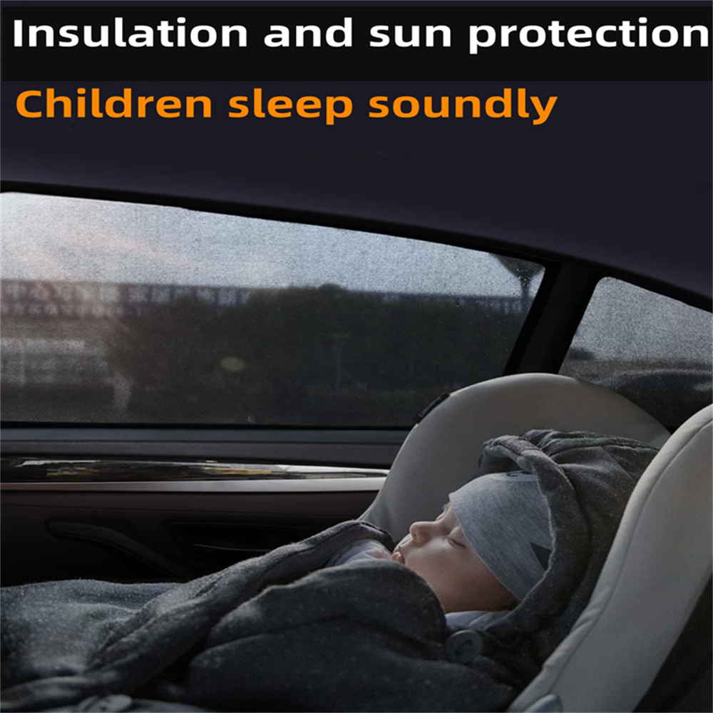 Magnetic Car Window Shade สําหรับ KIA EV5 2024 ม่านบังแดดรถยนต์อุปกรณ์เสริม Anti-mosquito ผ้าม่านรถยนต์ Sun Protection - รูปที่ 3