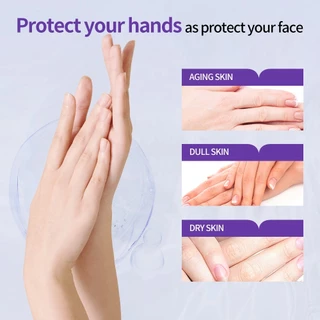 Lanbena Vitamin C Peeling Hand Mask ไวท์เทนนิ่ง ต่อต้านริ้วรอย ให้ความชุ่มชื้นและบํารุงมือ 1 คู่
