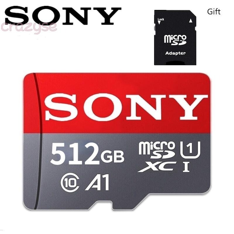 Sony การ์ด microSD Class10 XC1 A1 64GB / 128GB / 256GB / 512GB/ 1024GB การ์ดหน่วยความจํา TF ความเร็วสูงใหม่เอี่ยม