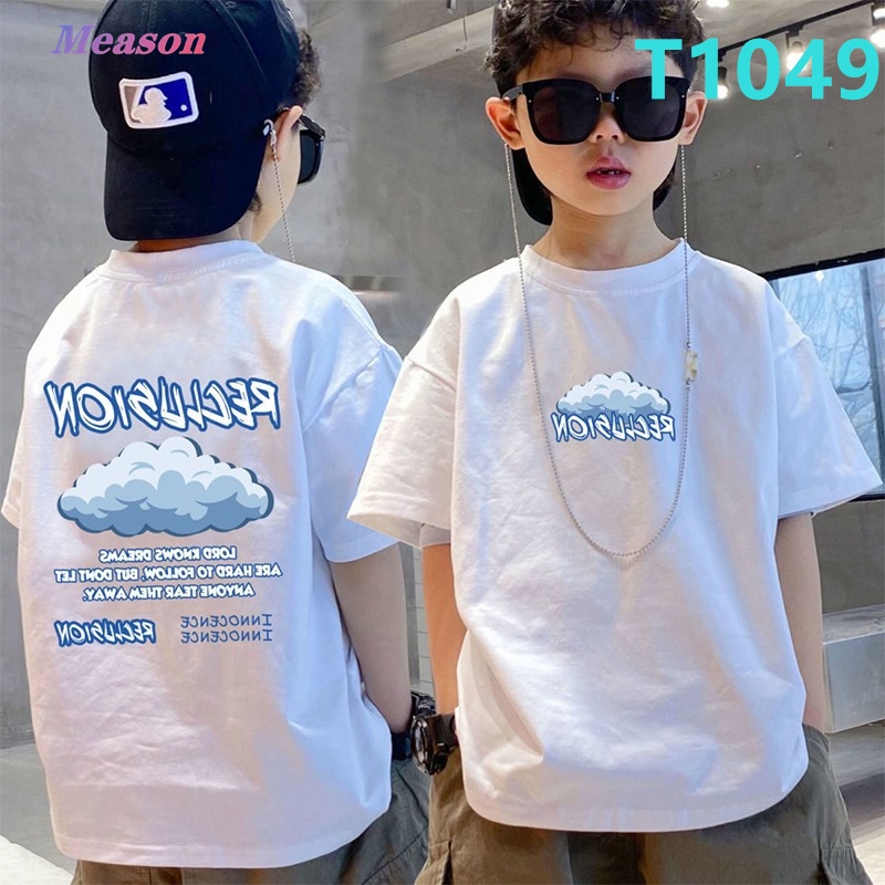 Meason เสื้อเด็กโต ลายการ์ตูน 3-15 ปี ฝ้าย มีหลายสีหลายลายให้เลือก 100cm-160cm A 165