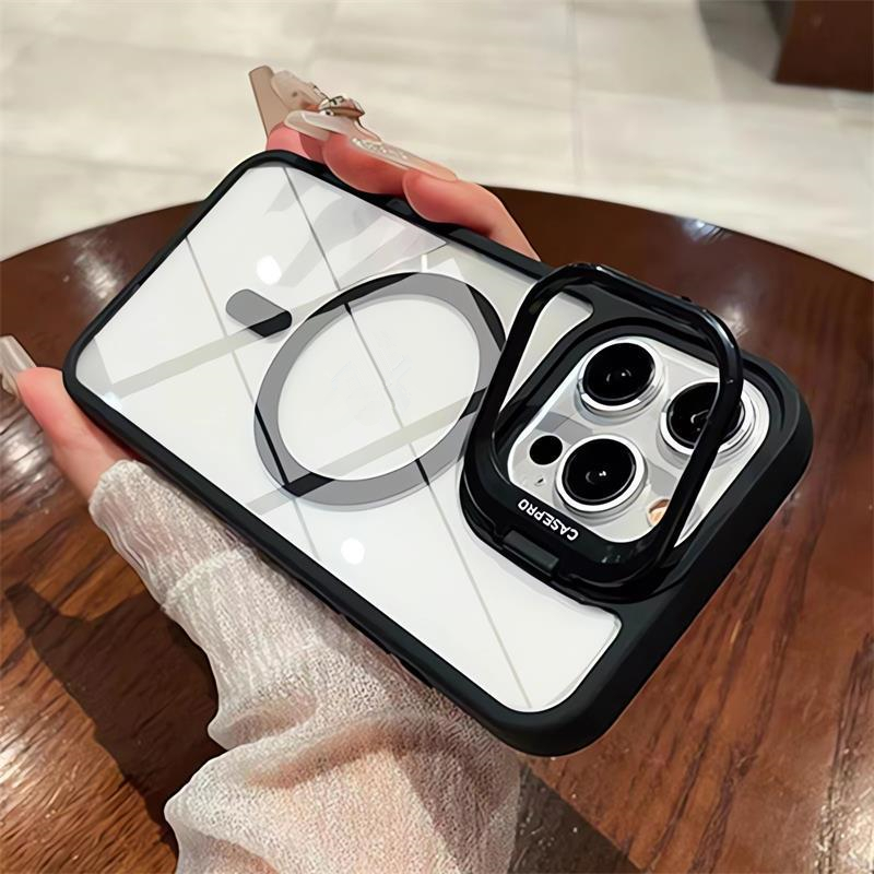 Magneti พร้อมขาตั้งผู้ถือแหวนขาตั้งแม่เหล็กสําหรับiPhone 16 15 14 13 Pro MaxสําหรับiPhone 11 12 Pro Maxกันกระแทกเคสโทรศัพท์