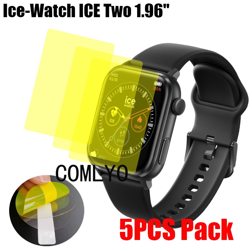 สําหรับ ICE-Watch ICE Smart Two 1.96" ป้องกันหน้าจอ Smart Watch Cover HD TPU Film