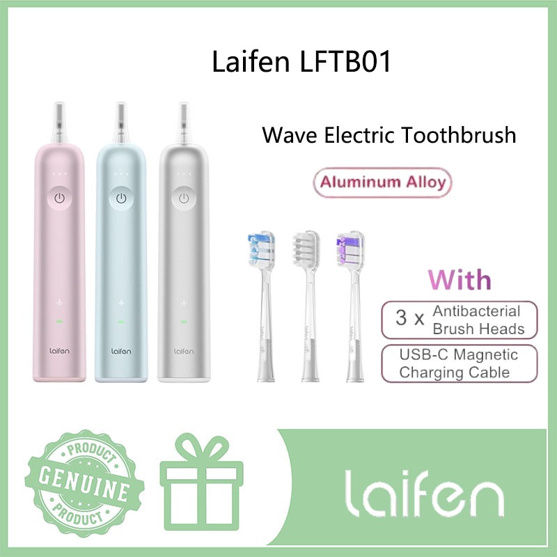 Laifen Wave แปรงสีฟันไฟฟ้าอลูมิเนียมอัลลอยด์ไร้สายแบบสั่นแบบพกพา