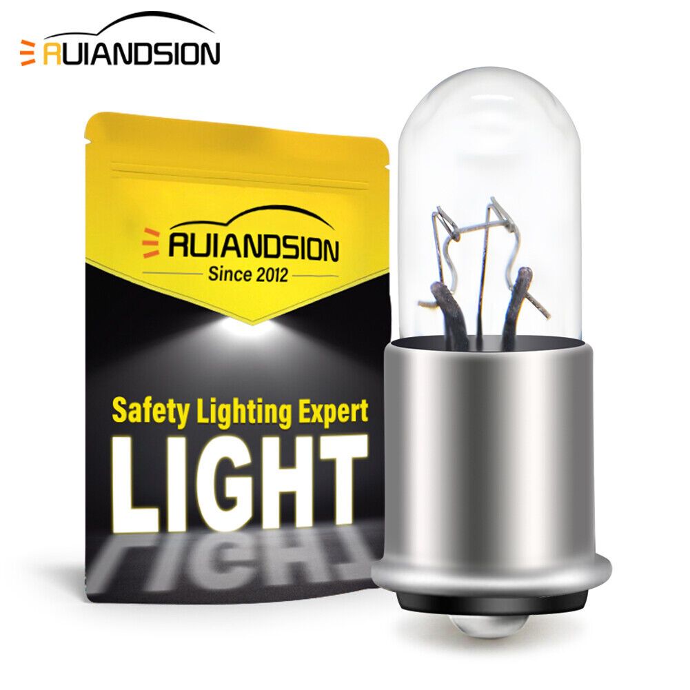 Ruiandsion MF6 หลอดไฟแดชบอร์ด LED 28V หลอดไฟภายในสีขาวอบอุ่นไฟแสดงสถานะแผง