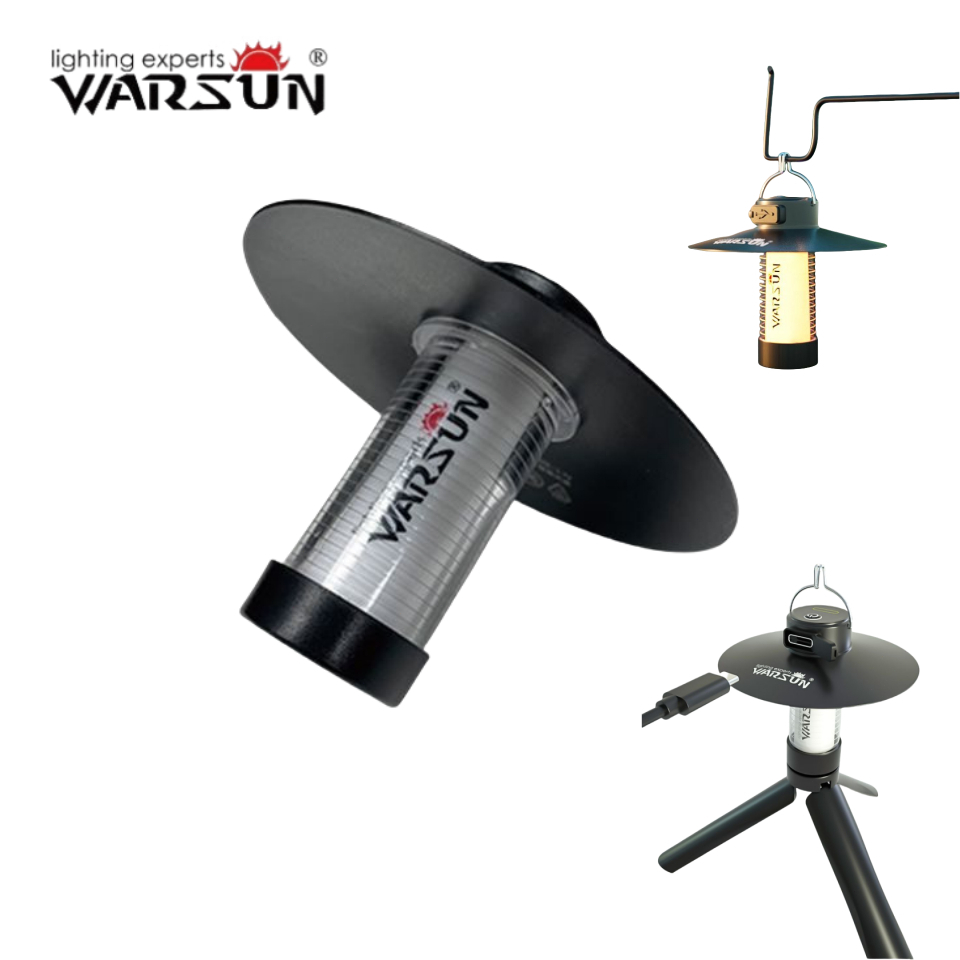 Warsun CP66 ไฟแคมป์ปิ้ง USB ชาร์จโคมไฟตั้งแคมป์ แม่เหล็กเต็นท์กลางแจ้งไฟ