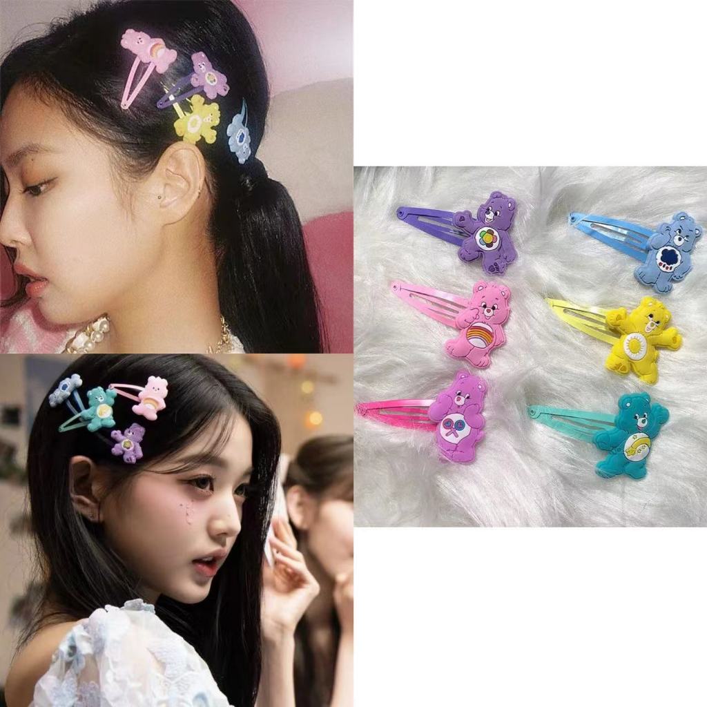 jennie Blackpink IVE Jang Won Young สไตล์เกาหลีหนุ่ม กิ๊บหมีวินเทจ กิ๊บติดผมสีชมพูน่ารัก กิ๊บติดผม กิ๊บติดผม