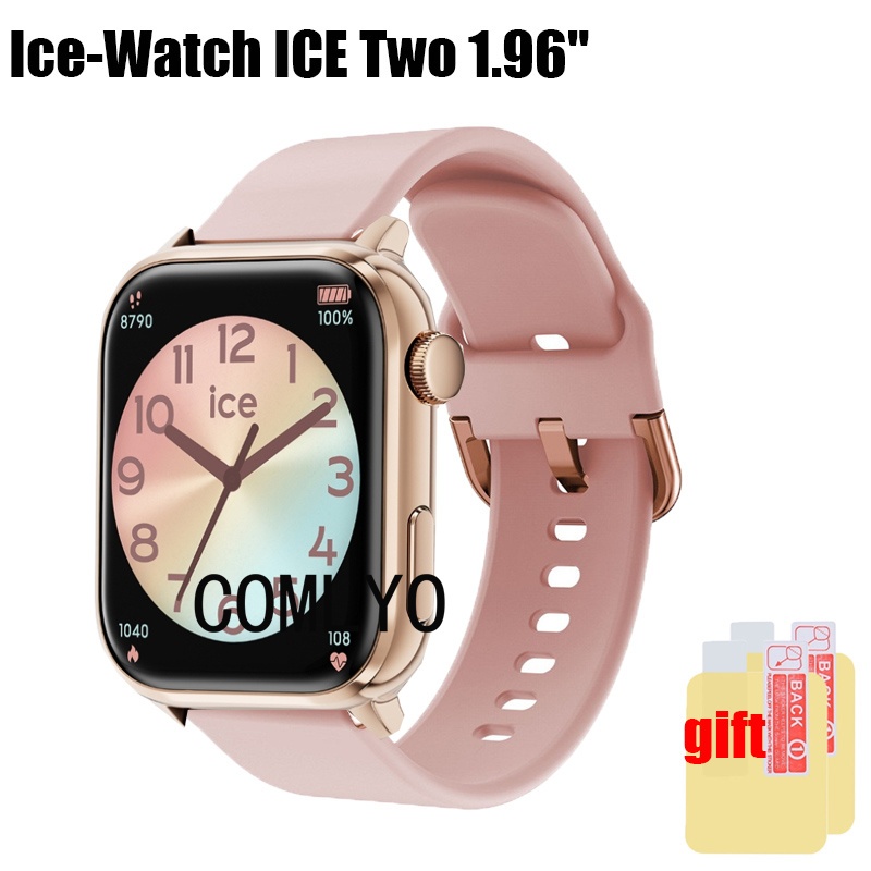 สําหรับ ICE-watch ICE Smart Two 1.96" สายรัดนาฬิกาสมาร์ทซิลิโคนนุ่มกีฬา ceen protector ฟิล์ม