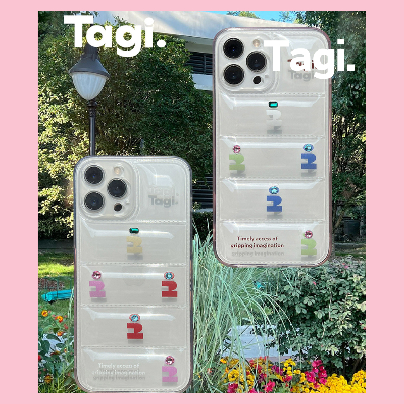 [Ready-Store] Tagi. Case "i" Imagine Transparent Bubble Phone Case Cute Summer Phone Case Anti-Fall 