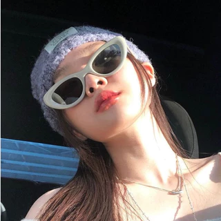【ท้องถิ่นไทย】COD❤️แว่นตากันแดด แฟชั่นสําหรับสตรี ตาแมว แว่นตากันแดด ขนาดเล็ก สไตล์เกาหลี เรโทร ANNE