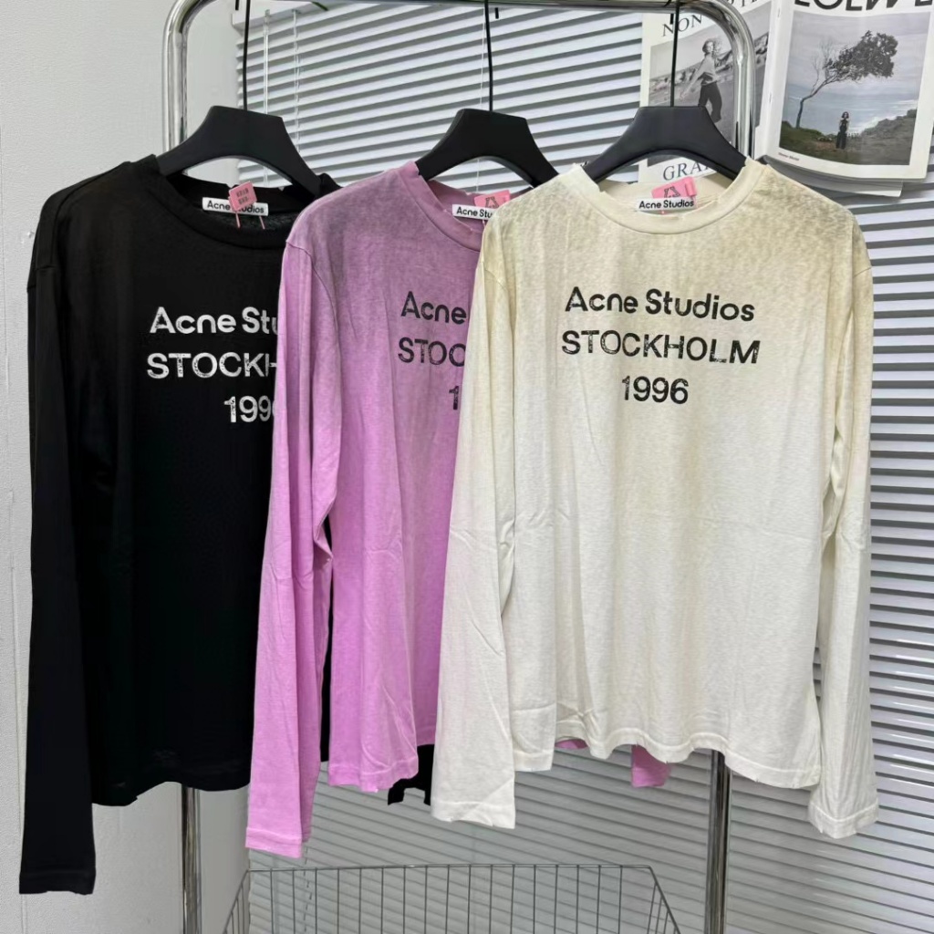 Acne Studios Edden 1996 เสื้อยืดแขนยาว