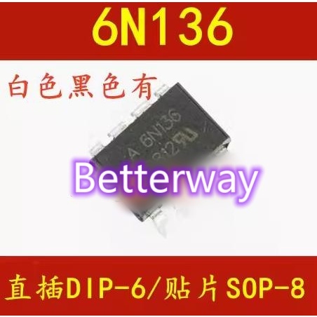 10 ชิ้น 6N136 SOP-8 DIP-8 6N136M 6N136SDM 6N136S EL6N136S ใหม่