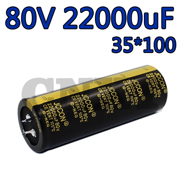 80v22000uf 80v 22000uF DECCON สีดําทองเครื่องขยายเสียงขนาดใหญ่ความจุกรอง Capacitor 35x100 มม.