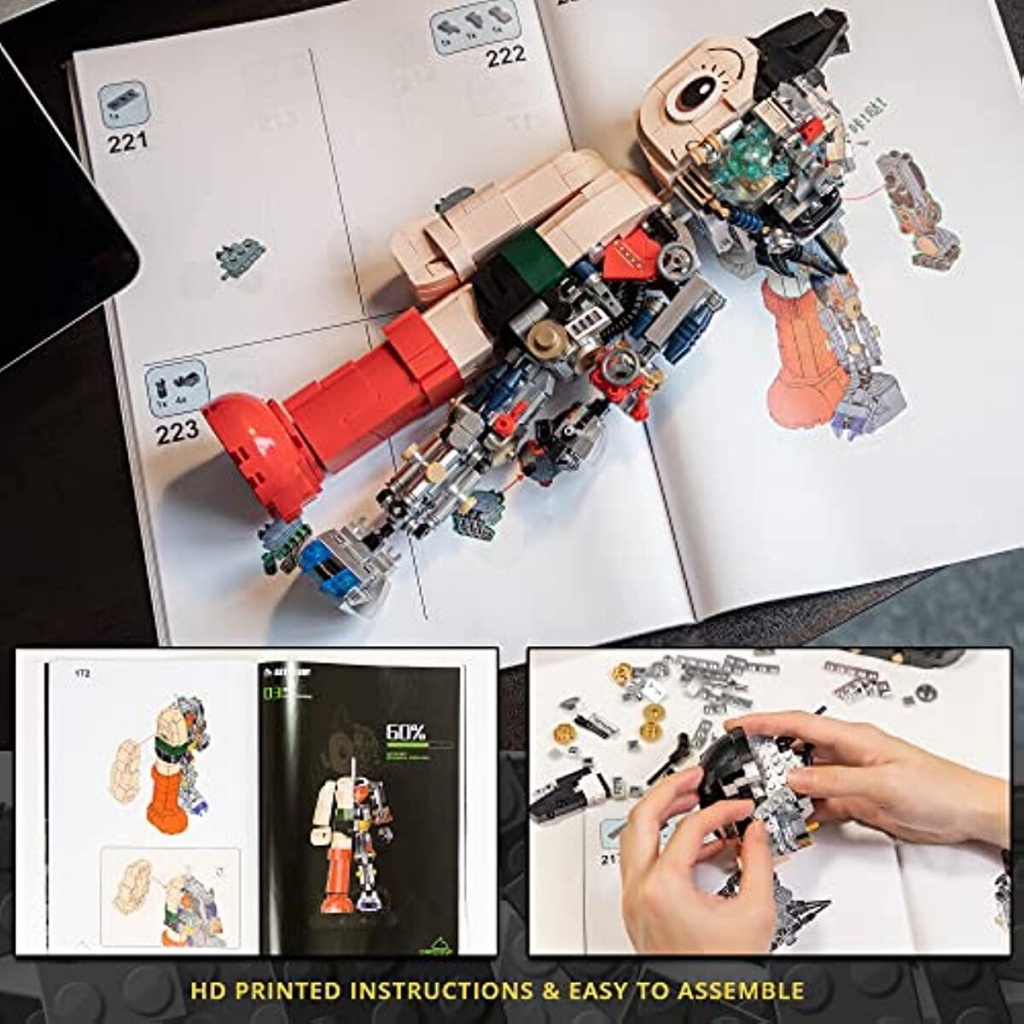 Perfect [Pantasy Astro Boy building kit] ชุดสร้างเย็นสําหรับผู้ใหญ่ โมเดลสร้างและจอแสดงผลสะสมสร้างสรรค์สําหรับบ้านหรือสํานักงาน ของขวัญวันเกิด ราคา ถูกที่สุด ดีลบีเคเค แกลเลอรีภาพที่ 6