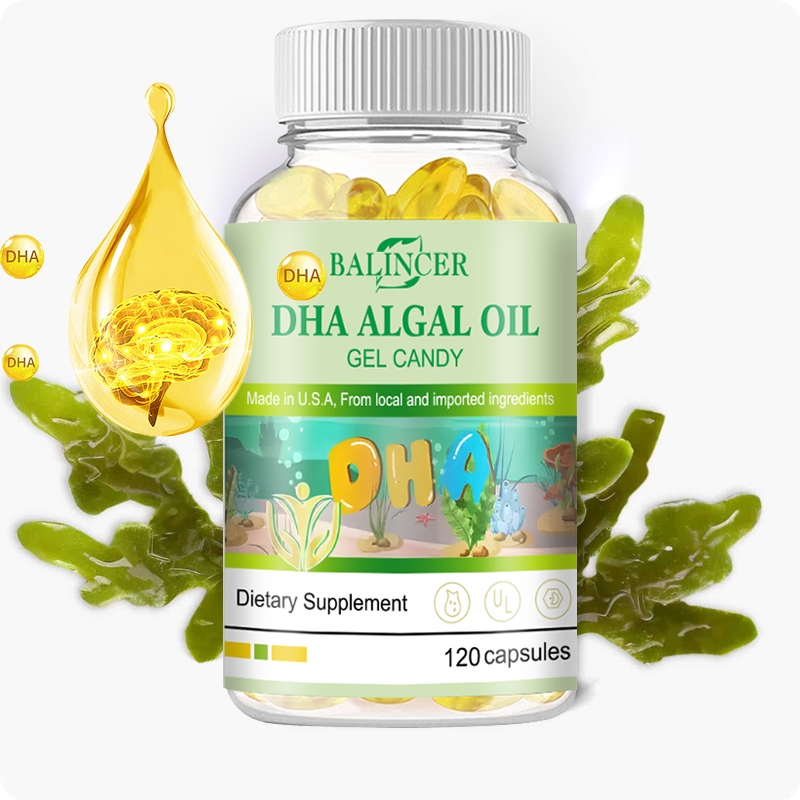 อาหารเสริมน้ํามันปลา Omega-3 DHA ปราศจากกลูเตน - กรดไขมัน | Heart & Cognitive Support