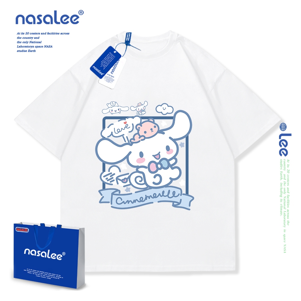 NASAเสื้อยืดแขนสั้นเด็กลายการ์ตูนน่ารัก เสื้อยืดคอกลม ผ้าคอตตอน เสื้อยืดเด็กไสตล์เกาหลี