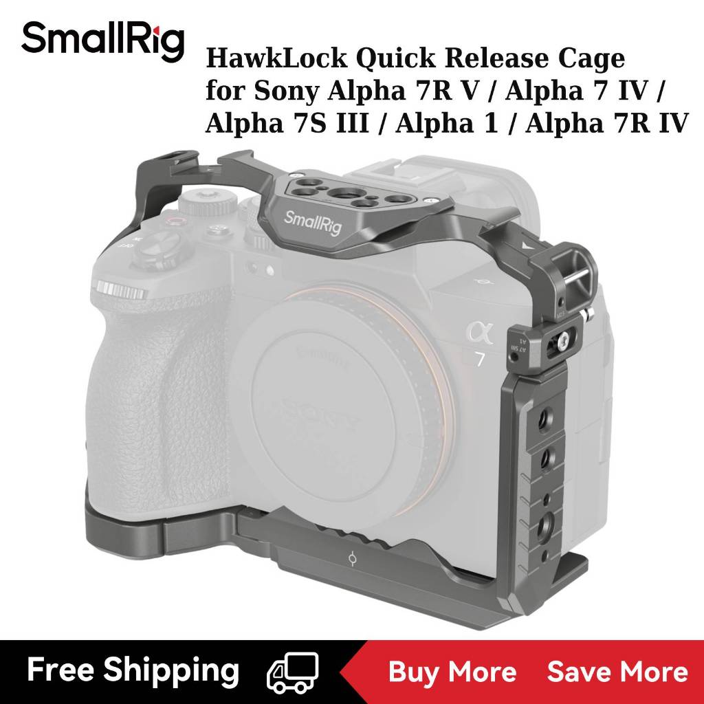 Smallrig HawkLock กรงแบบปลดเร็วสําหรับ Sony Alpha 7R V / Alpha 7 IV / Alpha 7S III / Alpha 1 / Alpha 7R IV 4481