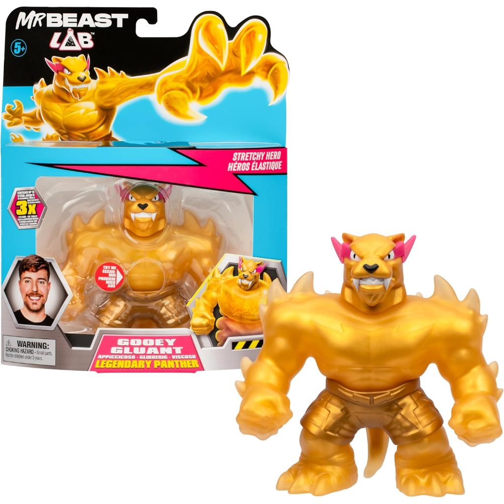 Mrbeast Lab Heroes of Goo Jit Zu Goo Legendary Panther Action Figure