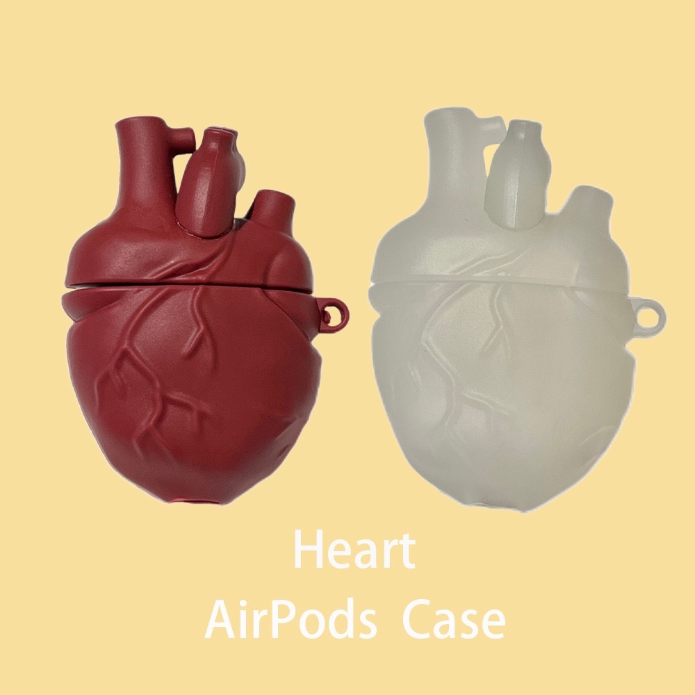 Creative 3D ตลกหัวใจสําหรับ AirPods Pro 2 1 2 3 Pro หูฟังบลูทูธหูฟังชาร์จกรณีแหวนซิลิโคนอ่อนนุ่มกันกระแทกฝาครอบป้องกัน