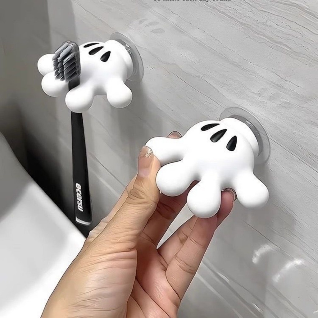 DDhome ที่ใส่แปรงสีฟันติดผนัง ไม่ต้องเจาะทะลุกําแพง น่ารัก สร้างสรรค์