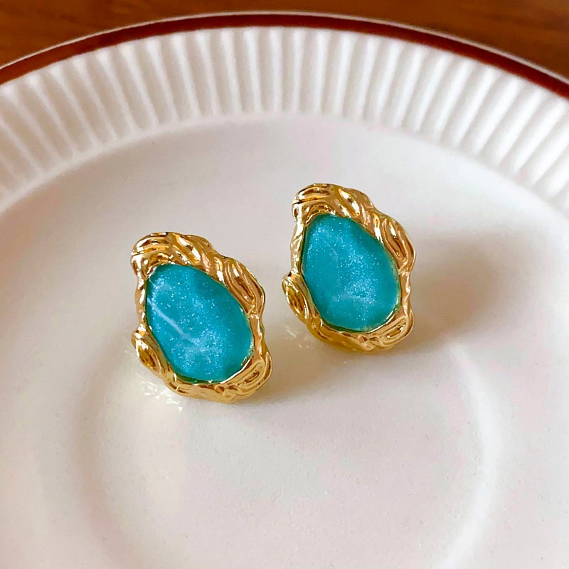 เข็มเงินดาวทรายเรขาคณิตต่างหู2024ใหม่สไตล์ศาลต่างหูแสงหรูหราอาวุโสข้ามพรมแดนย้อนยุคต่างหูขายส่ง - รูปที่ 4