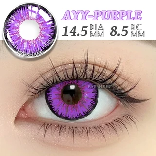 คอนแทคเลนส์ 1 คู่สีฟ้าสีม่วงสีแดงคอนแทคเลนส์คอสเพลย์ฮาโลวีนตาน่ารัก