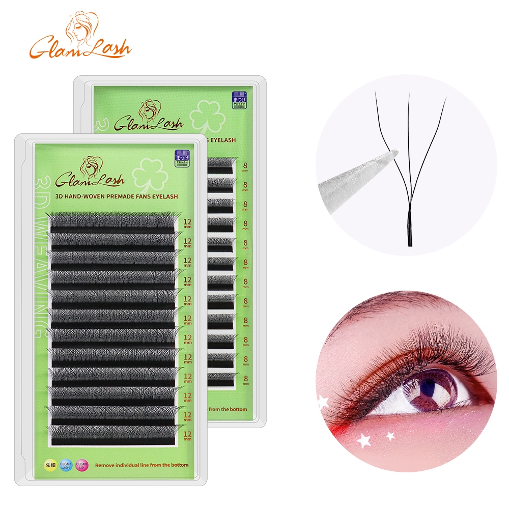 Glamlash ใหม่ ขนตาปลอม 3D ทรงตัว W ใส่สบาย เป็นธรรมชาติ