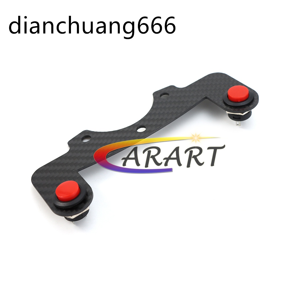 Nardi ND คาร์บอนไฟเบอร์ Universal Racing พวงมาลัยปุ่มชุดปุ่มคู่ NOS Skill ปุ่มฮอร์นภายนอก - รูปที่ 6