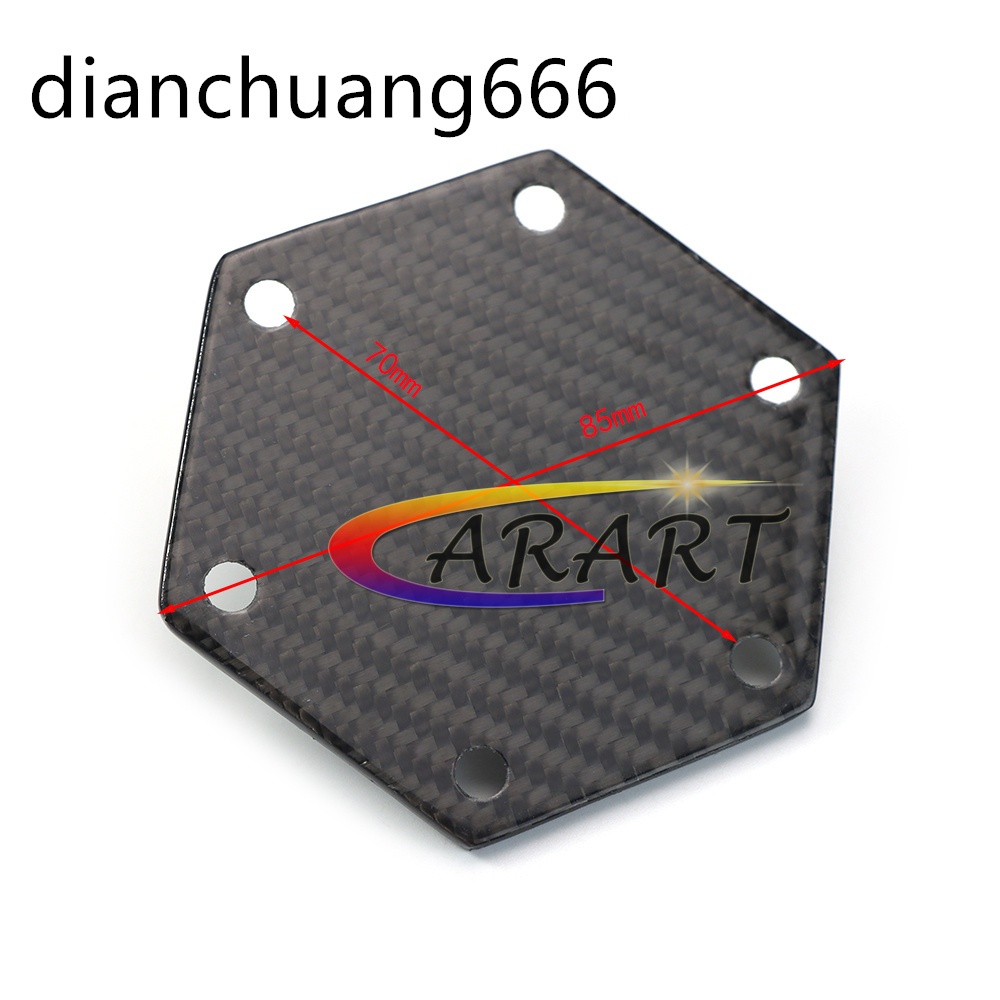 Nardi ND คาร์บอนไฟเบอร์ Universal Racing พวงมาลัยปุ่มชุดปุ่มคู่ NOS Skill ปุ่มฮอร์นภายนอก - รูปที่ 3